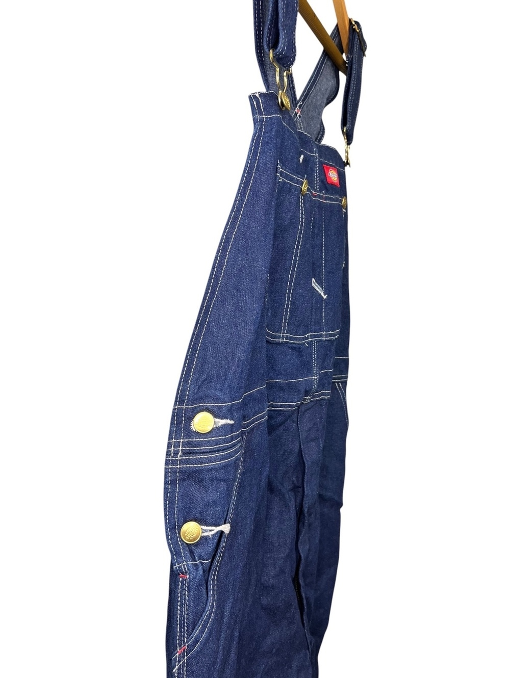 Dickies Men’s 36x34 Indigo Denim Bib Overalls Workwear Heavy Duty Cotton 8329NB - Picture 5 of 8